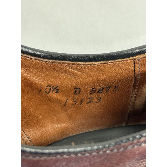Men's Vintage Allen Edmonds Park Avenue Cap Toe Derby in Merlot - Sz 10.5D - Picture 6 of 9